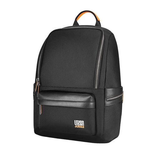 Urban Jungle by Safari, Portal workpack, 18 Liters, Water Resistant, Premium Polyester Laptop Backpack for Men and Women (Black)